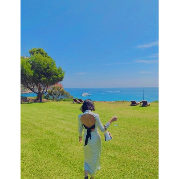 ▪️NWT C/MEO Collective Time Flew Dress In Ivory Spot - Picture 1 of 6